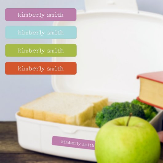 Bright and Groovy Personalized Name ラベル