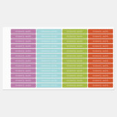 Bright and Groovy Personalized Name ラベル (シート)