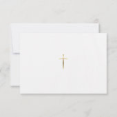 Bright and Happy Pink Flowers Orthodox Baptism     サンキューカード (裏面)