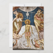 Bright and Happy Pink Flowers Orthodox Baptism     招待状 (裏面)