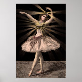 Bright and Shiny Ballerina Poster Print ポスター (正面)