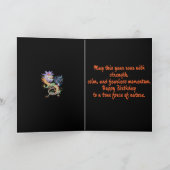 Bright and Vivid Chinese Fire Dragon Cut Out カード (内部)