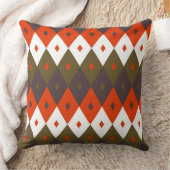 Bright and Vivid Rhombus Pattern Throw Pillow クッション (ブランケット)