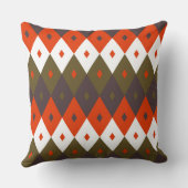 Bright and Vivid Rhombus Pattern Throw Pillow クッション (裏面)