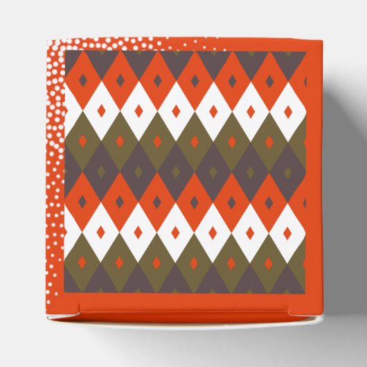 Bright and Vivid Rhombus Pattern Throw Pillow フェイバーボックス (上部)