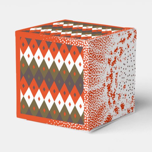 Bright and Vivid Rhombus Pattern Throw Pillow フェイバーボックス (裏面サイド)