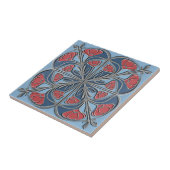 Bright Art Nouveau Floral Medallion#13 ID1193 タイル (側面)