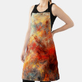 Bright artistic splashes. Abstract painting color エプロン (インサイチュ)