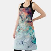 Bright artistic splashes. Abstract painting trendy エプロン (インサイチュ)