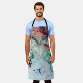 Bright artistic splashes. Abstract painting trendy エプロン (着用した状態)