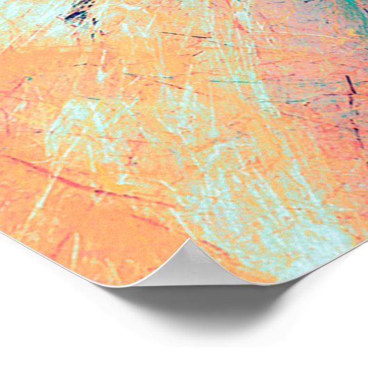 Bright artistic splashes. Abstract painting trendy ポスター (角)