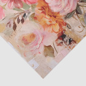 Bright & Beautiful Floral Collage with Torn Paper 薄葉紙 (詳細)