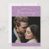 Bright Beginnings 新年ライラック写真 シーズンカード (正面)