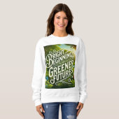 Bright Beginnings AIアート スウェットシャツ (正面フル)