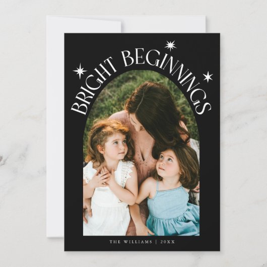 Bright Beginnings Black Arch New Years シーズンカード (正面)