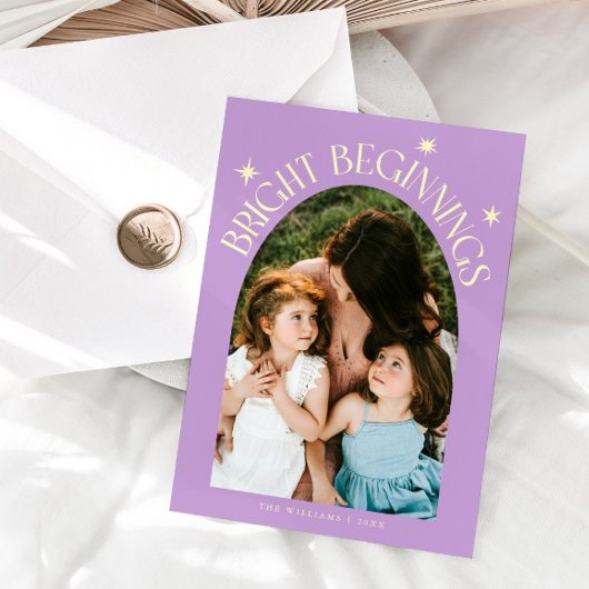 Bright Beginnings Lemon Wisteria Arch New Years シーズンカード