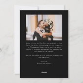 Bright Beginnings New Year Black Photo  シーズンカード (裏面)