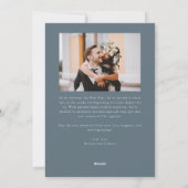 Bright Beginnings New Year Slate Blue Photo シーズンカード (裏面)