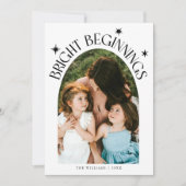 Bright Beginnings White Arch New Years シーズンカード (正面)