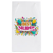 Bright Best Nurse Gift Bag スモールペーパーバッグ (裏面)