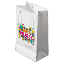 Bright Best Nurse Gift Bag スモールペーパーバッグ