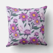 Bright Bloom Accent Pillow クッション (裏面)