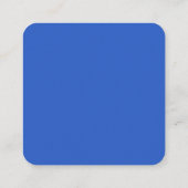 Bright Blue抽象芸術名刺 スクエア名刺 (裏面)