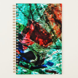 Bright blue abstract planner,Blue bright dazzling  プランナー手帳