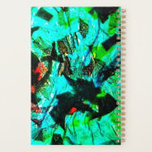 Bright blue abstract planner,Blue bright dazzling  プランナー手帳 (裏面)