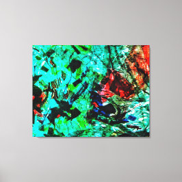 Bright blue abstract Stretched Canvas Print,Bright キャンバスプリント