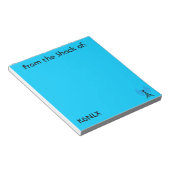Bright Blue Amateur Radio Call Sign Notepad ノートパッド (アングル)