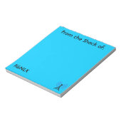 Bright Blue Amateur Radio Call Sign Notepad ノートパッド (回転)