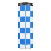 Bright Blue and White Checkers タンブラー (裏面)