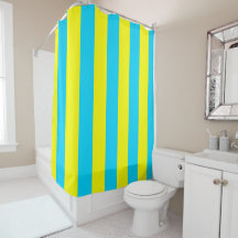 Bright Blue and Yellow Stripes 
