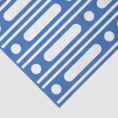 Bright Blue Bone Inlay Border Dots Decoupage Paper 薄葉紙 (詳細)