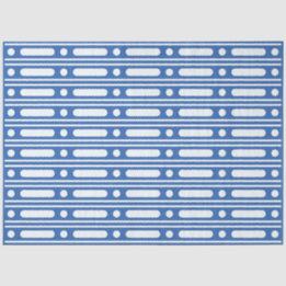 Bright Blue Bone Inlay Border Dots Decoupage Paper 薄葉紙