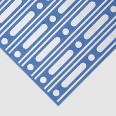 Bright Blue Bone Inlay Border Dots Decoupage Paper 薄葉紙 (詳細)