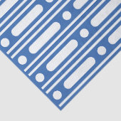 Bright Blue Bone Inlay Border Dots Decoupage Paper 薄葉紙 (詳細)