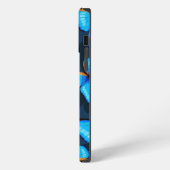 Bright Blue Butterfly iPhone | バタフライiPhone 13 iPhoneケース (左側面)