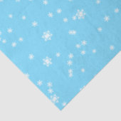 Bright Blue Elegant Winter Snowflakes 薄葉紙 (詳細)