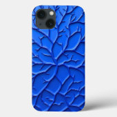 Bright Blue Embossed Texture iPhone Case Case-Mate iPhoneケース (裏面)