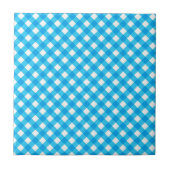 Bright Blue Gingham Pattern タイル (正面)