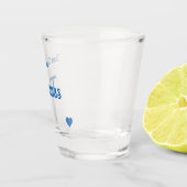 Bright Blue Heart Team Groom ショットグラス (右)
