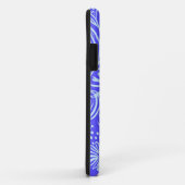 Bright blue-Lilac floral pattern Case-Mate iPhoneケース (裏面/右)