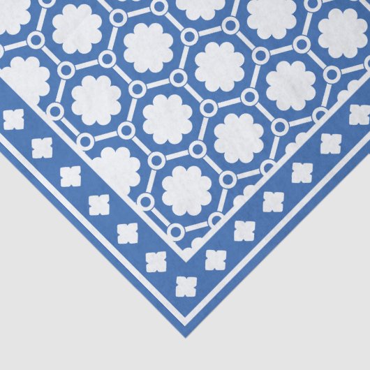 Bright Blue Modern Bone Inlay Decoupage Paper 薄葉紙 (詳細)