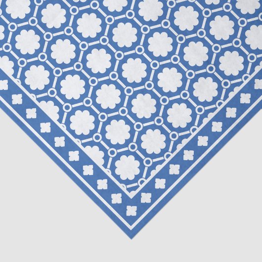 Bright Blue Modern Bone Inlay Decoupage Paper 薄葉紙 (詳細)