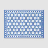 Bright Blue Modern Bone Inlay Decoupage Paper 薄葉紙 (正面)