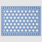 Bright Blue Modern Bone Inlay Decoupage Paper 薄葉紙 (正面)