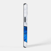 Bright Blue Morpho Butterfly | オーダーメイドスマホケース iPhone 15ケース (右側面)