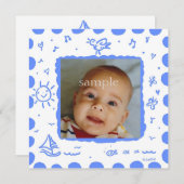 Bright Blue Songbird誕生のお知らせ 案内状 (正面/裏面)